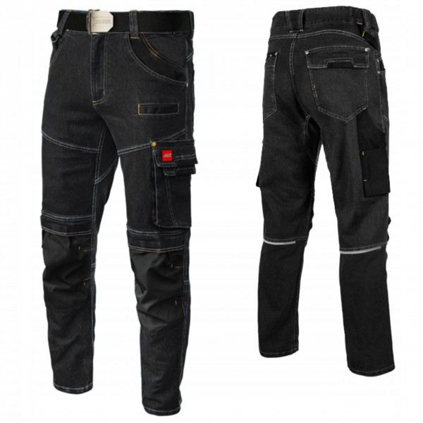 SPODNIE ROBOCZE JEANS STRETCH JEANSOWE SLIMOWANE ODBLASK BHP ELASTYCZNE M SPODNIE ROBOCZE JEANS STRETCH JEANSOWE SLIMOWANE ODBLASK BHP ELASTYCZNE M