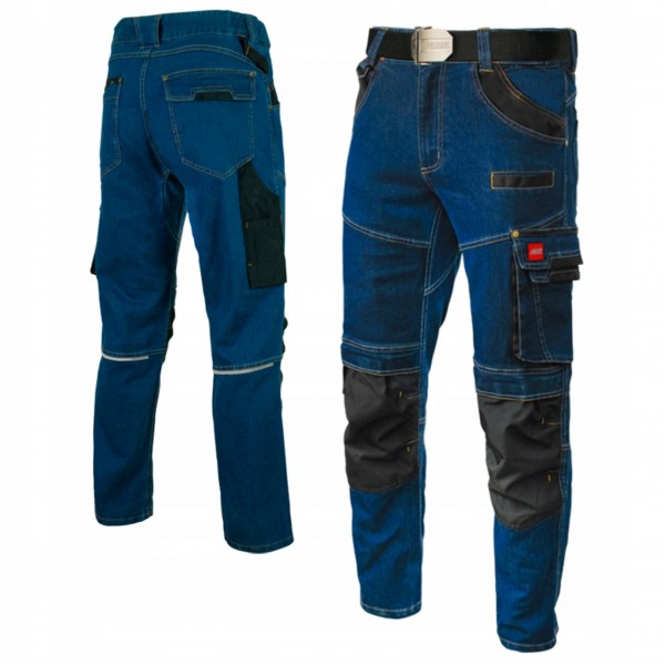SPODNIE ROBOCZE JEANS STRETCH JEANSOWE SLIMOWANE ODBLASK BHP ELASTYCZNE L SPODNIE ROBOCZE JEANS STRETCH JEANSOWE SLIMOWANE ODBLASK BHP ELASTYCZNE L