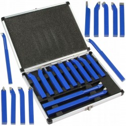 KOMPLET ZESTAW NOŻY TOKARSKICH 12x12 11 SZTUK WALIZKA M22360