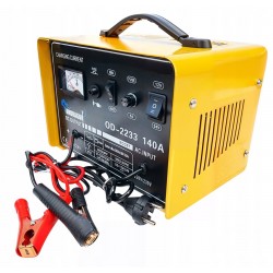 PROSTOWNIK SAMOCHODOWY Z ROZRUCHEM DO ŁADOWANIA MOCNY 140A ROZRUCH 12/24V
