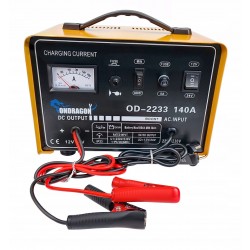 PROSTOWNIK SAMOCHODOWY Z ROZRUCHEM DO ŁADOWANIA MOCNY 140A ROZRUCH 12/24V