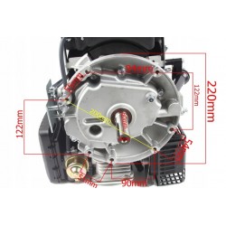 SILNIK SPALINOWY 139cc 4,5hp 22,2mm/80mm DO KOSIAREK I GLEBOGRYZAREK M79892