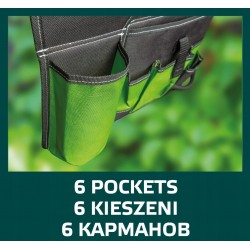 VERTO MOCNY PAS NARZĘDZIOWY OGRODOWY OGRÓD 6 KIESZENI 15G550