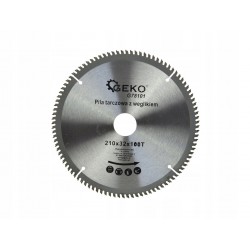 GEKO TARCZA DO ALUMINIUM Z WIDIĄ 210MMx100Tx32MM + ZESTAW REDUKCJI G78101