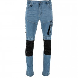 SPODNIE JEANSOWE SLIM FIT ROBOCZE STRETCH WZMOCNIONE LAHTI PRO L40547 r.XXL