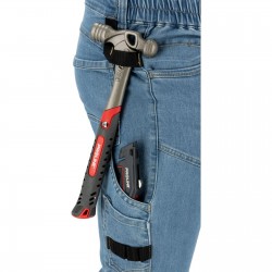 SPODNIE JEANSOWE SLIM FIT ROBOCZE STRETCH WZMOCNIONE LAHTI PRO L40547 r.3XL