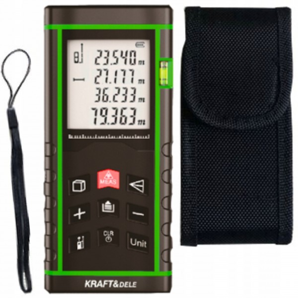 KRAFT&DELLE DALMIERZ LASEROWY CYFROWY MIERNIK ODLEGŁOŚCI 100m ETUI KD10407 KRAFT&DELLE DALMIERZ LASEROWY CYFROWY MIERNIK ODLEGŁOŚCI 100m ETUI KD10407