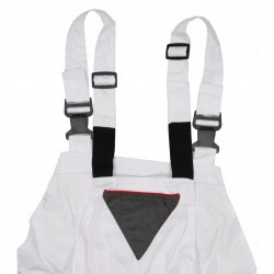 DEDRA SPODNIE OCHRONNE OGRODNICZKI ROBOCZE BIAŁE 190G/M2 BH4SO ROZ. XXL/58