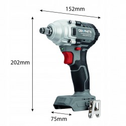 GRAPHITE KLUCZ UDAROWY BEZSZCZOTKOWY 18V 330NM 1/2" ENERGY+ 58G028-1 SOLO
