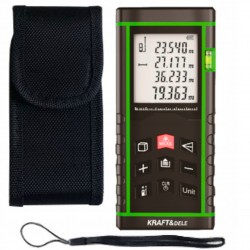 KRAFT&DELLE DALMIERZ LASEROWY CYFROWY MIERNIK ODLEGŁOŚCI 100m ETUI KD10407