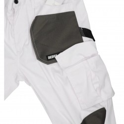 DEDRA SPODNIE OCHRONNE WHITE LINE ROBOCZE 190G/M2 DO PASA BH4SP ROZ. XXL/58
