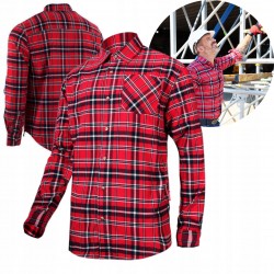 KOSZULA FLANELOWA ROBOCZA BAWEŁNA W KRATĘ CE LAHTI PRO L4180303 r. L