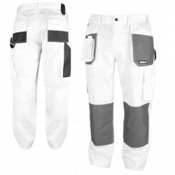 DEDRA SPODNIE OCHRONNE WHITE LINE ROBOCZE 190G/M2 DO PASA BH4SP ROZ. XXL/58