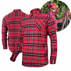KOSZULA FLANELOWA ROBOCZA BAWEŁNA W KRATĘ CE LAHTI PRO L4180304 r. XL