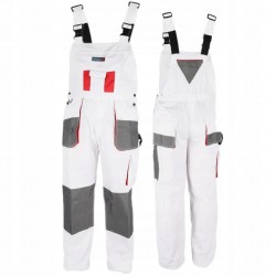 DEDRA SPODNIE OCHRONNE OGRODNICZKI ROBOCZE BIAŁE 190G/M2 BH4SO ROZ. XXL/58