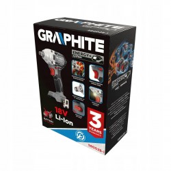 GRAPHITE KLUCZ UDAROWY BEZSZCZOTKOWY 18V 330NM 1/2" ENERGY+ 58G028-1 SOLO