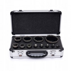 OTWORNICE ZESTAW OTWORNIC DIAMENTOWYCH M14 - 3/8" 6-8-10-35-68mm ADAPTER