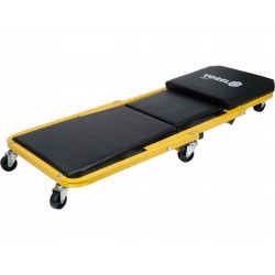 LEŻANKA WARSZTATOWA SKŁADANA SIEDZISKO TABORET STOŁEK WÓZEK 2w1 150kg 91x41