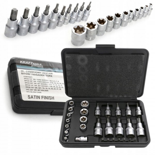 KRAFT&DELE ZESTAW BITÓW I NASADEK TORX 30el. WALIZKA KD10242 KRAFT&DELE ZESTAW BITÓW I NASADEK TORX 30el. WALIZKA KD10242