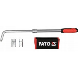 YATO KLUCZ KÓŁ SAMOCHODOWYCH TELESKOPOWY 385-530mm 17x19 21x23mm +NASADKI