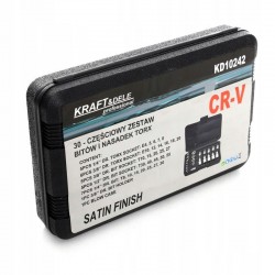 KRAFT&DELE ZESTAW BITÓW I NASADEK TORX 30el. WALIZKA KD10242