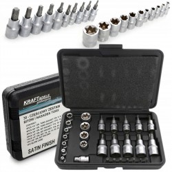 KRAFT&DELE ZESTAW BITÓW I NASADEK TORX 30el. WALIZKA KD10242