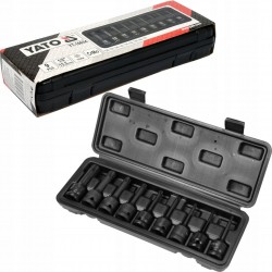 YATO ZESTAW KLUCZE TRZPIENIOWE TORX 1/2" NASADKI UDAROWE WALIZKA YT-10654
