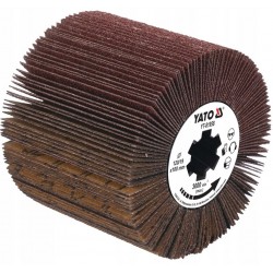 YATO SZCZOTKA DO SATYNIARKI LISTKOWA P120 120x100x19mm DO STALI DREWNA