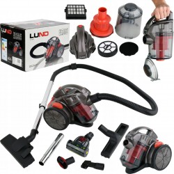 LUND ODKURZACZ CYKLONOWY BEZWORKOWY HEPA TURBOSZCZOTKA 700W 5SZCZOTEK 67090