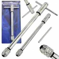 GEKO POKRĘTŁO UCHWYT DO GWINTOWNIKÓW Z GRZECHOTKĄ 245MM M3-M8 G38312