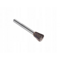 GEKO FREZ PILNIK DO METALU Z WĘGLIKA WOLFRAMU 12X12MM 6MM STOŻEK ODWRÓCONY