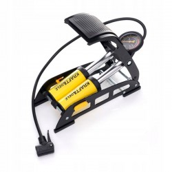 POMPKA NOŻNA Z MANOMETREM DO ROWERU DWA TŁOKI ROWEROWA 44 x 110 mm KD11824