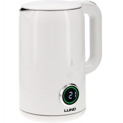 LUND CZAJNIK ELEKTYCZNY 1,7L 2200W BIAŁY Z REGULACJĄ TEMPERATURY 68223