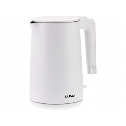 LUND CZAJNIK ELEKTRYCZNY 2200W 1,5L BIAŁY PODWÓJNE ŚCIANKI COOL TOUCH 68207