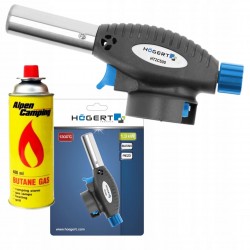 HOEGERT PALNIK GAZOWY LUTOWNICA PIEZO HT2C500 + KARTUSZ GAZ