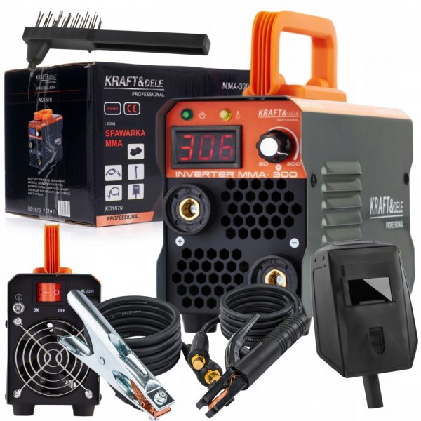 KRAFT&DELE SPAWARKA INWERTOROWA MMA 20-300A 300A IGBT HOT START KD1870 KRAFT&DELE SPAWARKA INWERTOROWA MMA 20-300A 300A IGBT HOT START KD1870