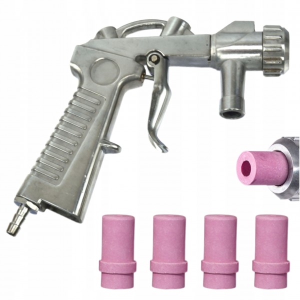 GEKO PISTOLET DO PIASKOWANIA PIASKARKI KABINOWEJ 4 DYSZE CERAMICZNE G02006 GEKO PISTOLET DO PIASKOWANIA PIASKARKI KABINOWEJ 4 DYSZE CERAMICZNE G02006