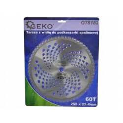 GEKO TARCZA Z WIDIĄ DO PODKASZARKI SPALINOWEJ 255X25,4MMX60T G78182