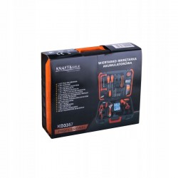 ZESTAW WIERTARKO-WKRĘTARKA 2x1,5Ah AKUMULATOR 18V+AKCESORIA WALIZKA KD3357