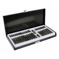 ZESTAW BITÓW KLUCZE IMBUS TORX SPLINE 40 SZTUK KASETA METAL TWARDE M66410