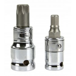 ZESTAW BITÓW KLUCZE IMBUS TORX SPLINE 40 SZTUK KASETA METAL TWARDE M66410