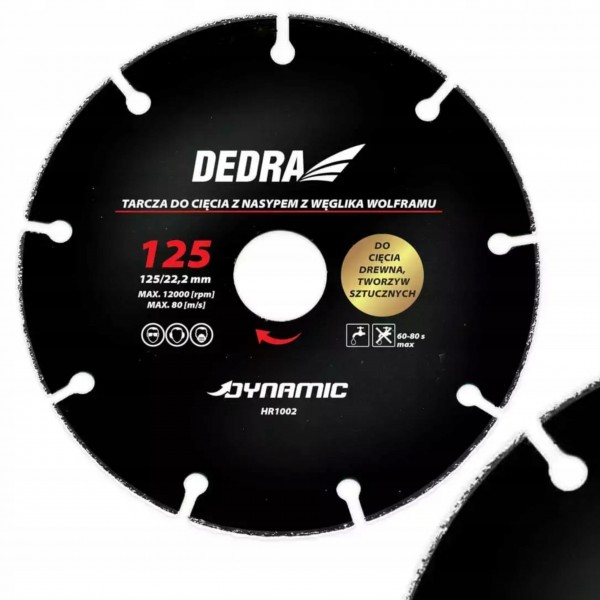 DEDRA HR1006 TARCZA DO CIĘCIA DREWNA TWORZYW SZTUCZNYCH 230x22,2mm