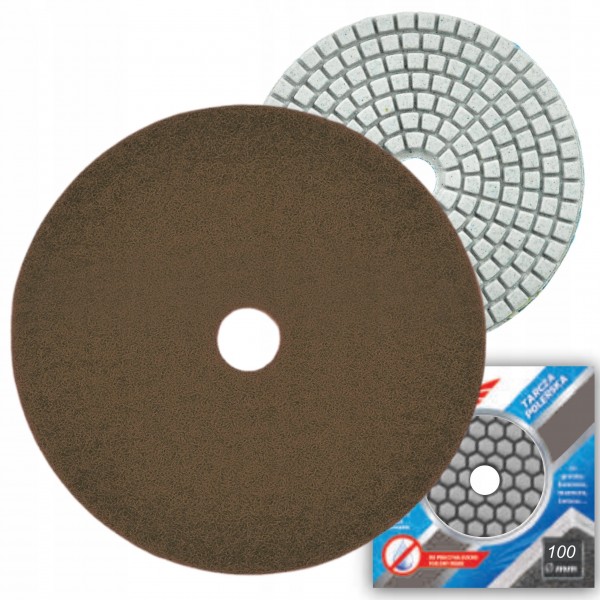 DEDRA ELASTYCZNY DIAMENTOWY DYSK POLERSKI H10H3000 GR.3000 100mm NA SUCHO