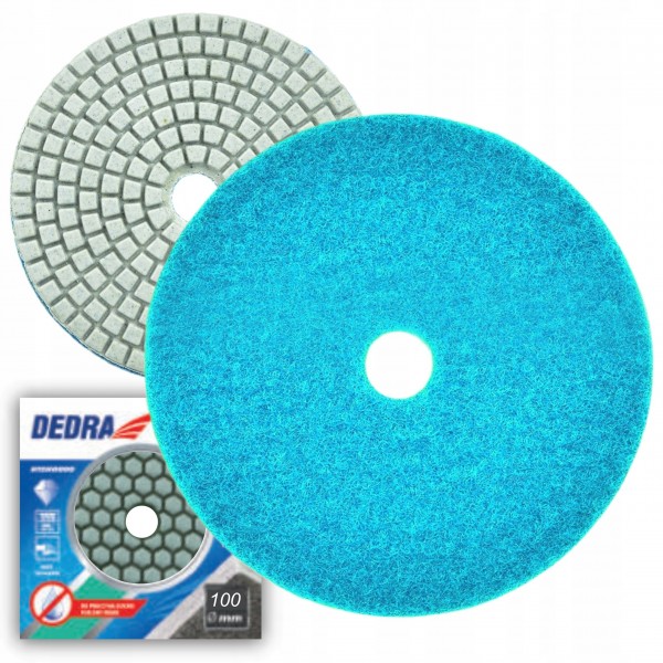 DEDRA ELASTYCZNY DIAMENTOWY DYSK POLERSKI H10H0050 GR.0050 100mm NA SUCHO