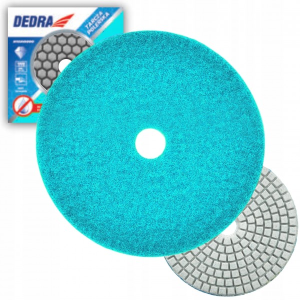 DEDRA ELASTYCZNY DIAMENTOWY DYSK POLERSKI H10H1500 GR.1500 100mm NA SUCHO
