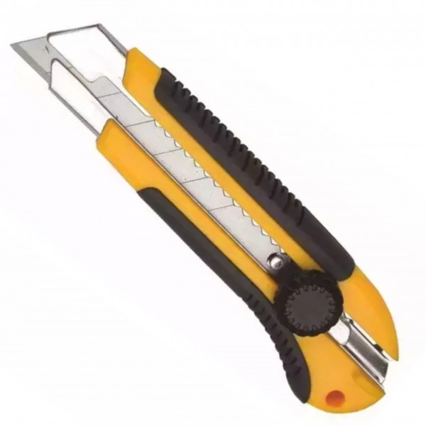 DEDRA NÓŻ TAPICERSKI TAPECIAK ŁAMANY 25MM PROWADNICA METALOWA M9011 DEDRA NÓŻ TAPICERSKI TAPECIAK ŁAMANY 25MM PROWADNICA METALOWA M9011