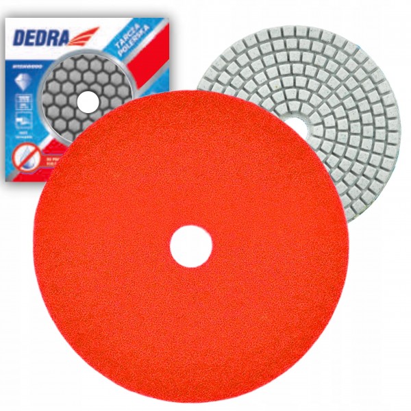 DEDRA ELASTYCZNY DIAMENTOWY DYSK POLERSKI H10H0400 GR.0400 100mm NA SUCHO