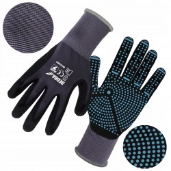 DEDRA RĘKAWICE OCHRONNE NAKRAPIANE NITRILE PRO COMFORT BH1015R ROZMIAR 10