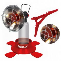 DEDRA PROMIENNIK TURYSTYCZNY GAZOWY NA KARTUSZ 7/16" PIEZO 31A008