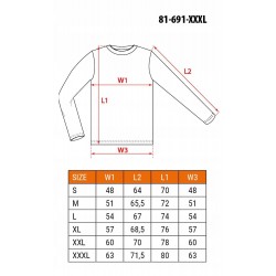 NEO KOSZULKA DŁUGI RĘKAW CZARNA BAWEŁNIANA Longsleeve CE 81-691 ROZMIAR S
